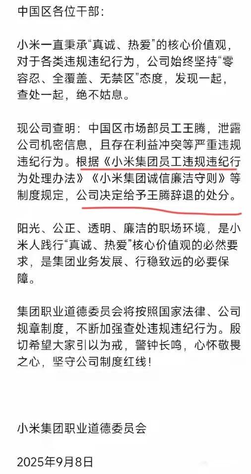 泄露机密移交证物雷军拍板永不录用！尊龙凯